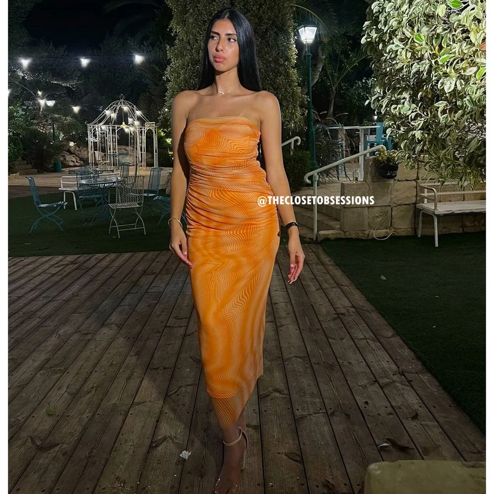 LAST ONE!!! ZARA Fitted Strapless Midi Dress NWT - Picture 10 of 16